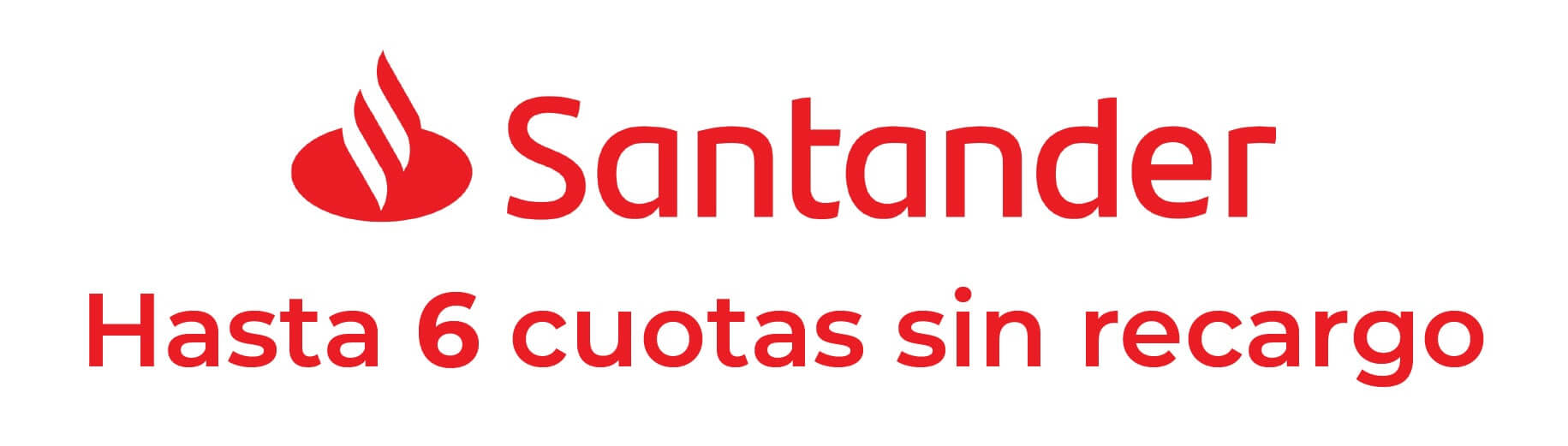 6 cuotas con Santander